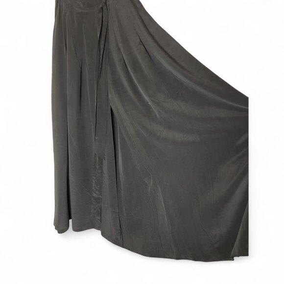L’AGENCE x Ron Herman Silk Maxi Slit Skirt Black Size 4, NWT - Picture 4 of 13